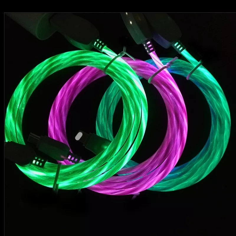 1m LED Micro USB IPhone Charger